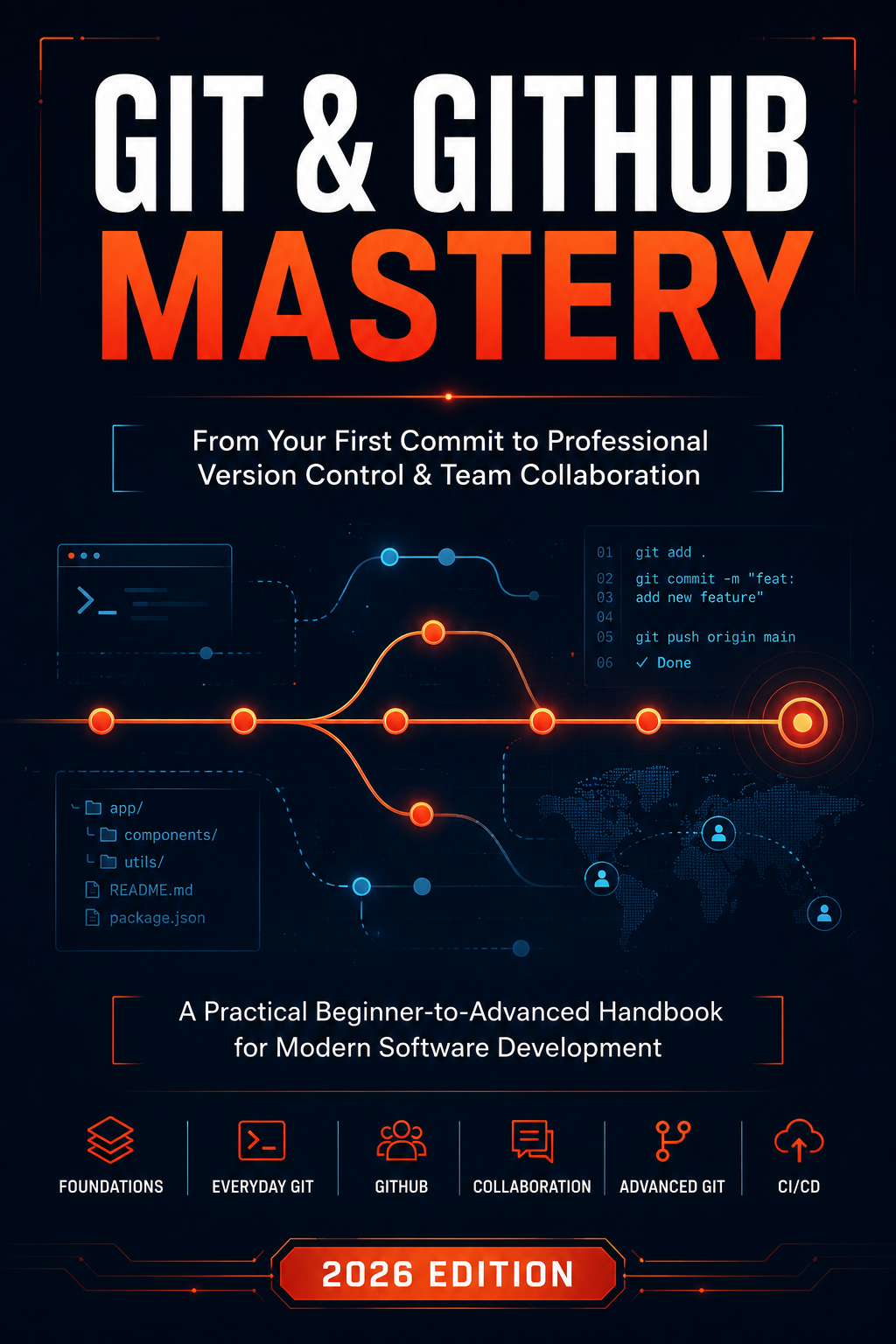 GIT  &  GITHUB  MASTERY product preview